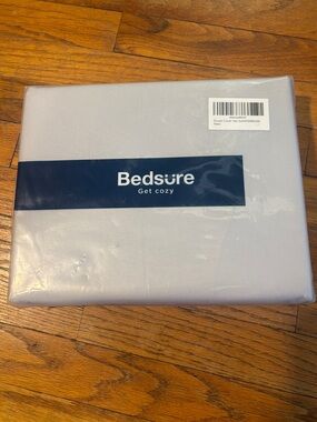Bedsure Light Gray Duvet Cover & pillow case set - full size new
